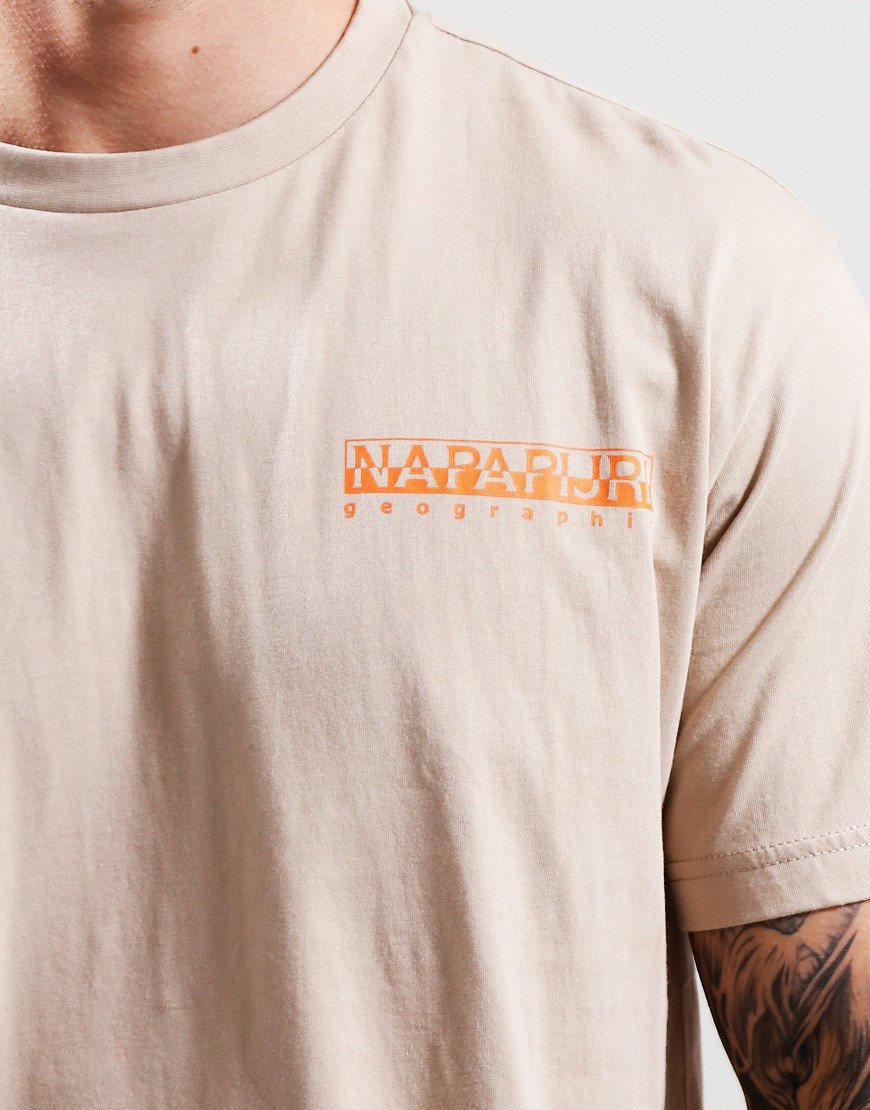 Napapijri S-Pajas T-Shirt Humus Beige - Terraces Menswear