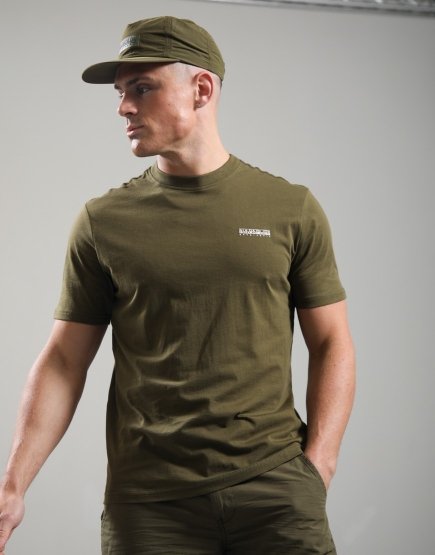 Napapijri S-Small Box T-Shirt Dark Olive G3A
