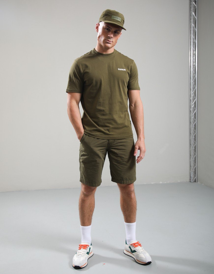 Napapijri S-Small Box T-Shirt Dark Olive G3A