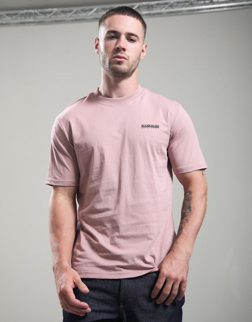Napapijri S-Small Box T-Shirt Pink Woodrose