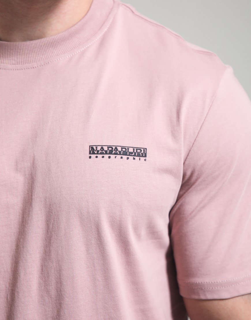 Napapijri S-Small Box T-Shirt Pink Woodrose