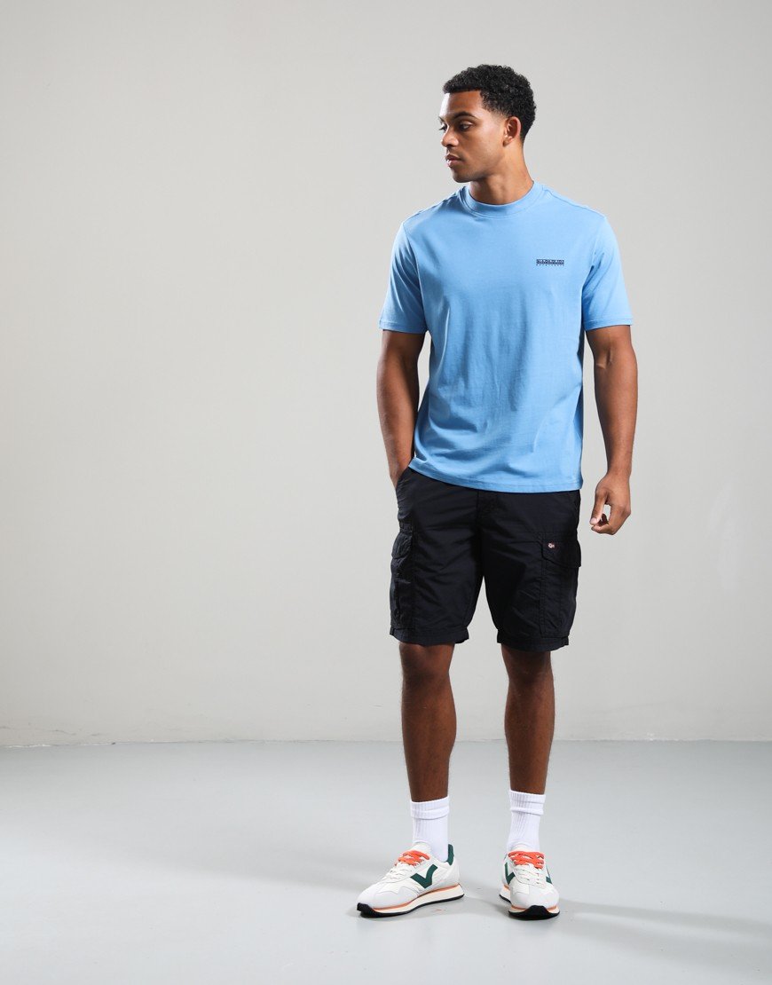 Napapijri S-Small Box T-Shirt Blue Jasper B9A