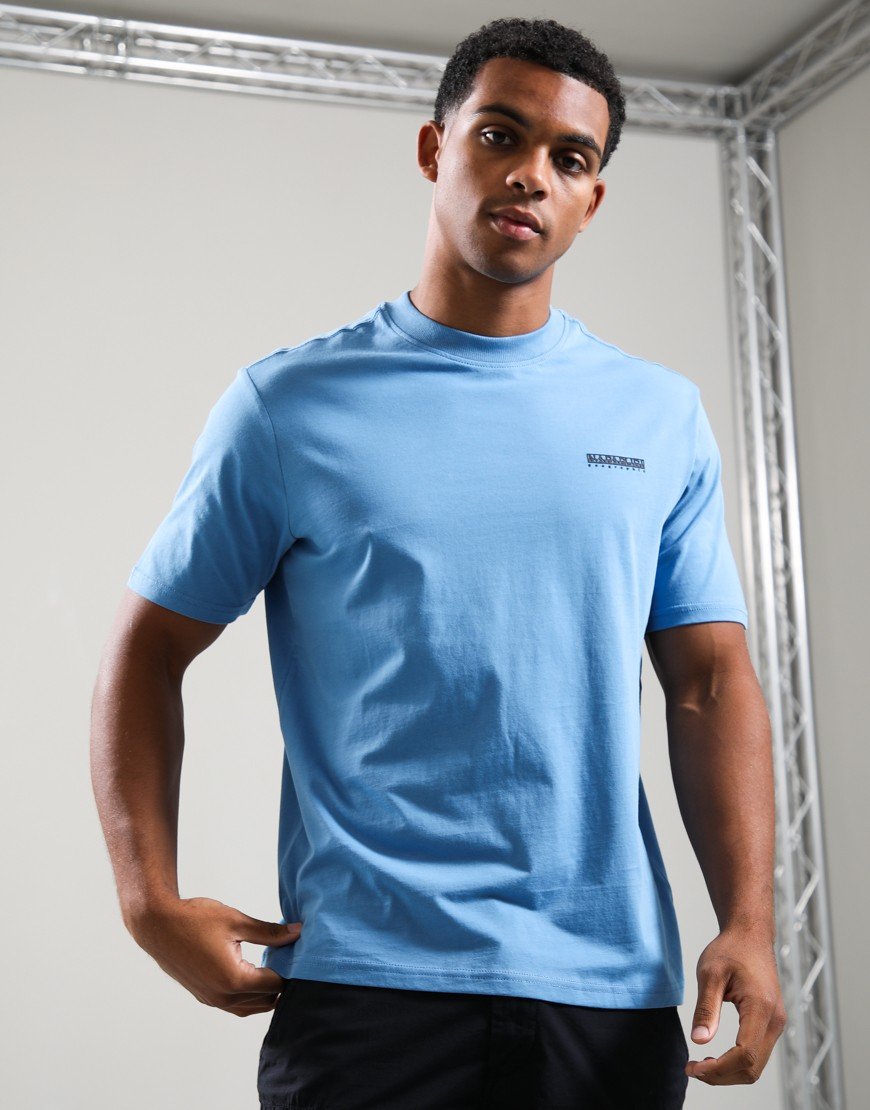 Napapijri S-Small Box T-Shirt Blue Jasper B9A