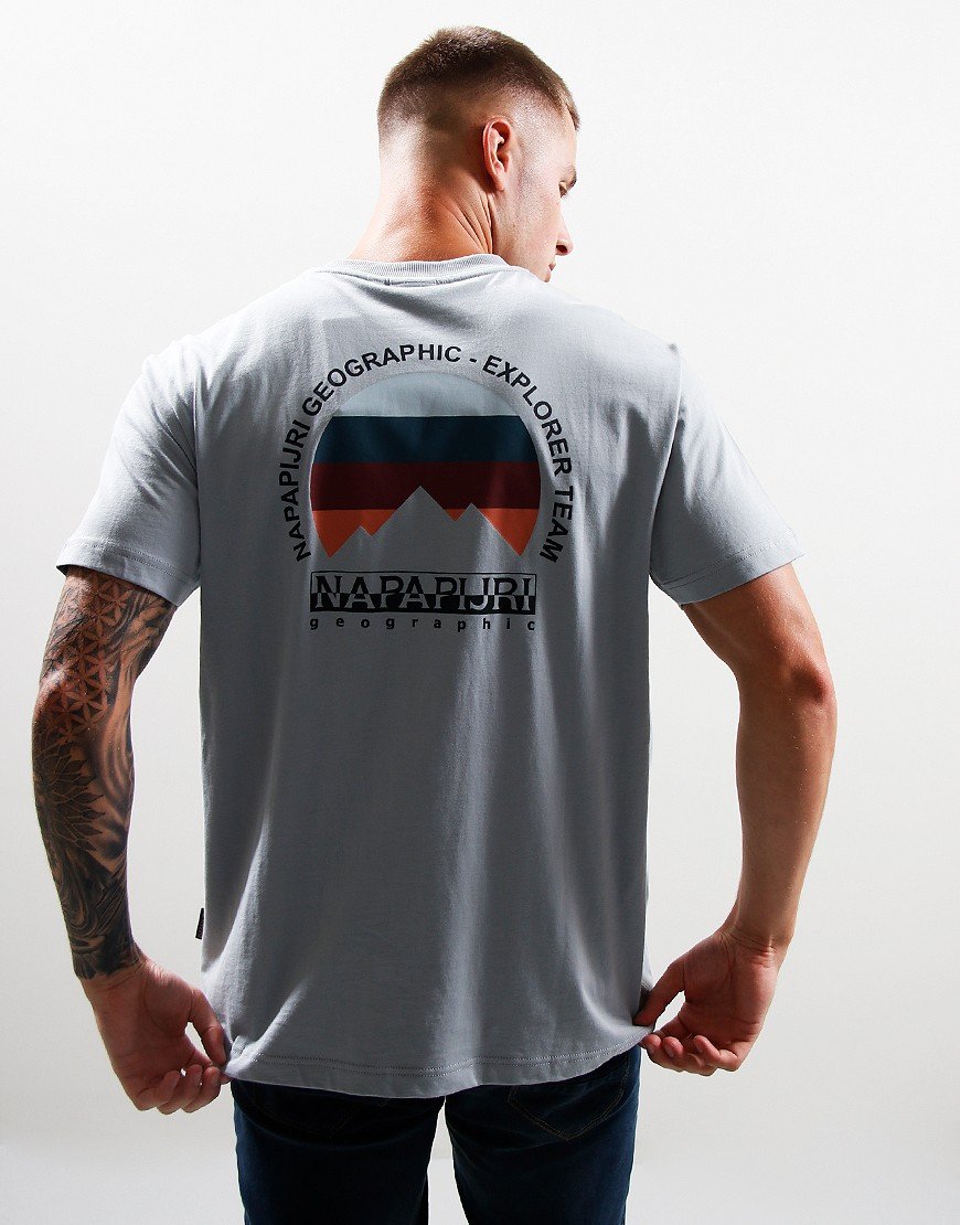 Napapijri S-Telemark 1 T-Shirt Gray Quarry
