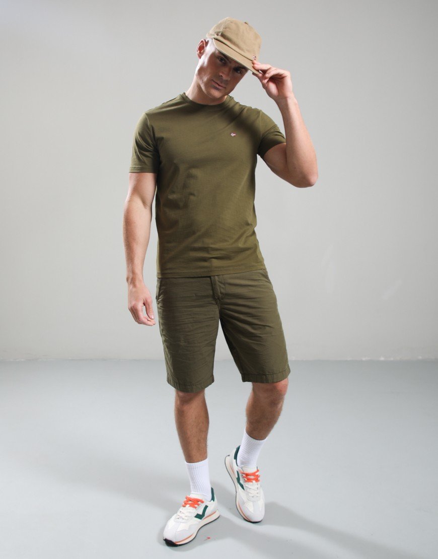 Napapijri Salis SS Summer T-Shirt Dark Olive G3A