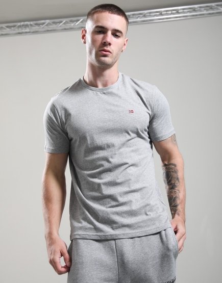 Napapijri Salis Summer T-Shirt Medium Grey Marl