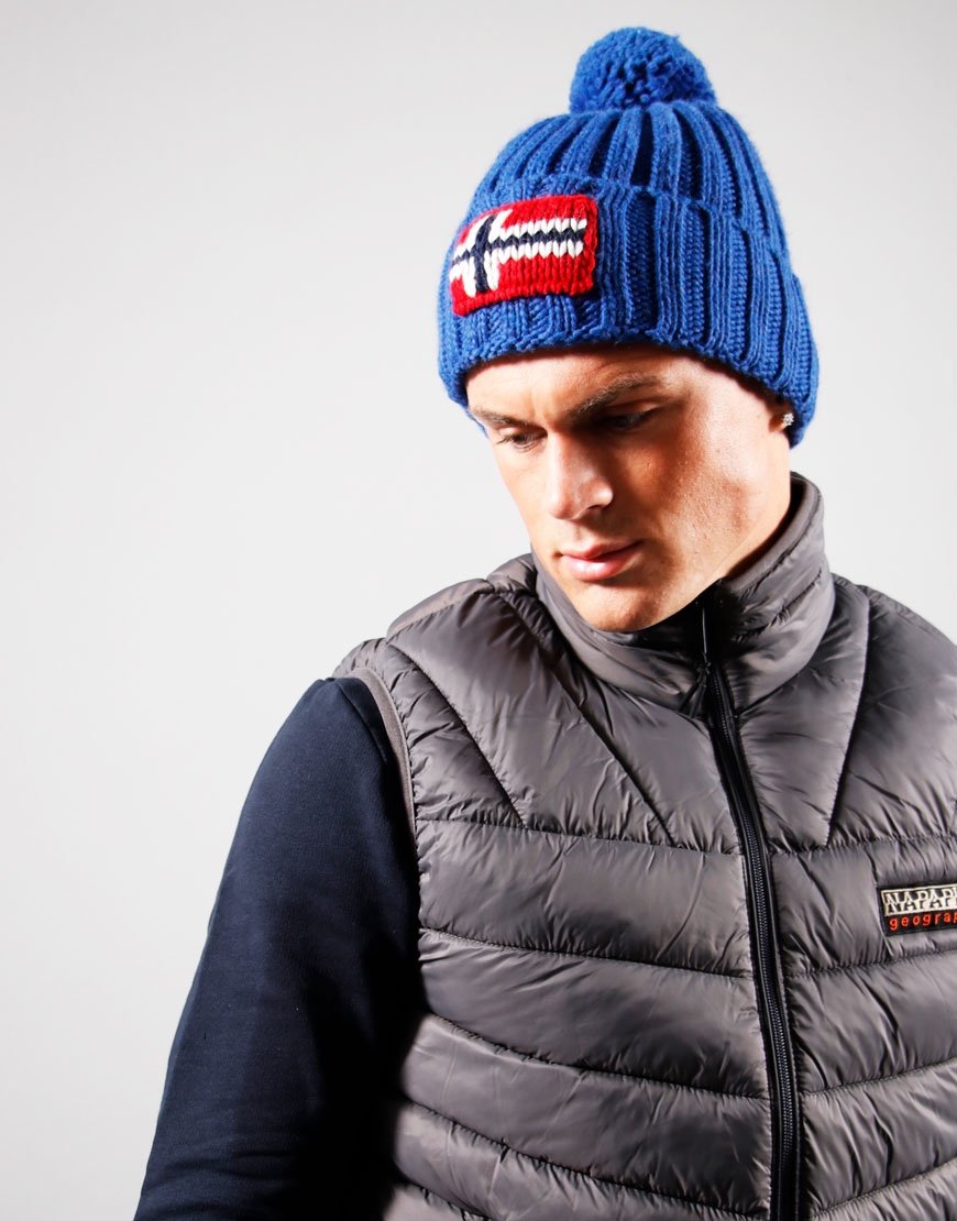 Napapijri Semiury 4 Bobble Hat Dazzling Blue