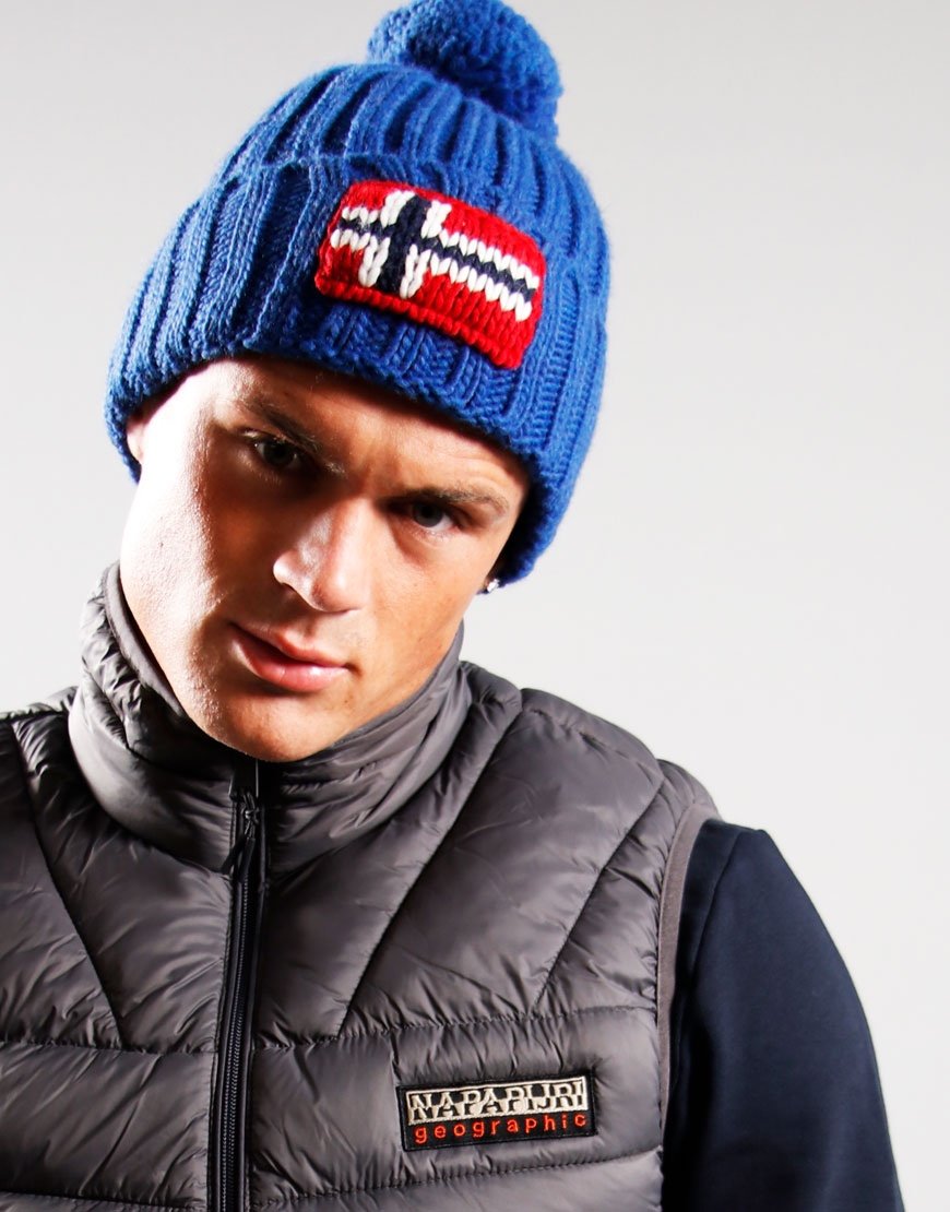 Napapijri Semiury 4 Bobble Hat Dazzling Blue