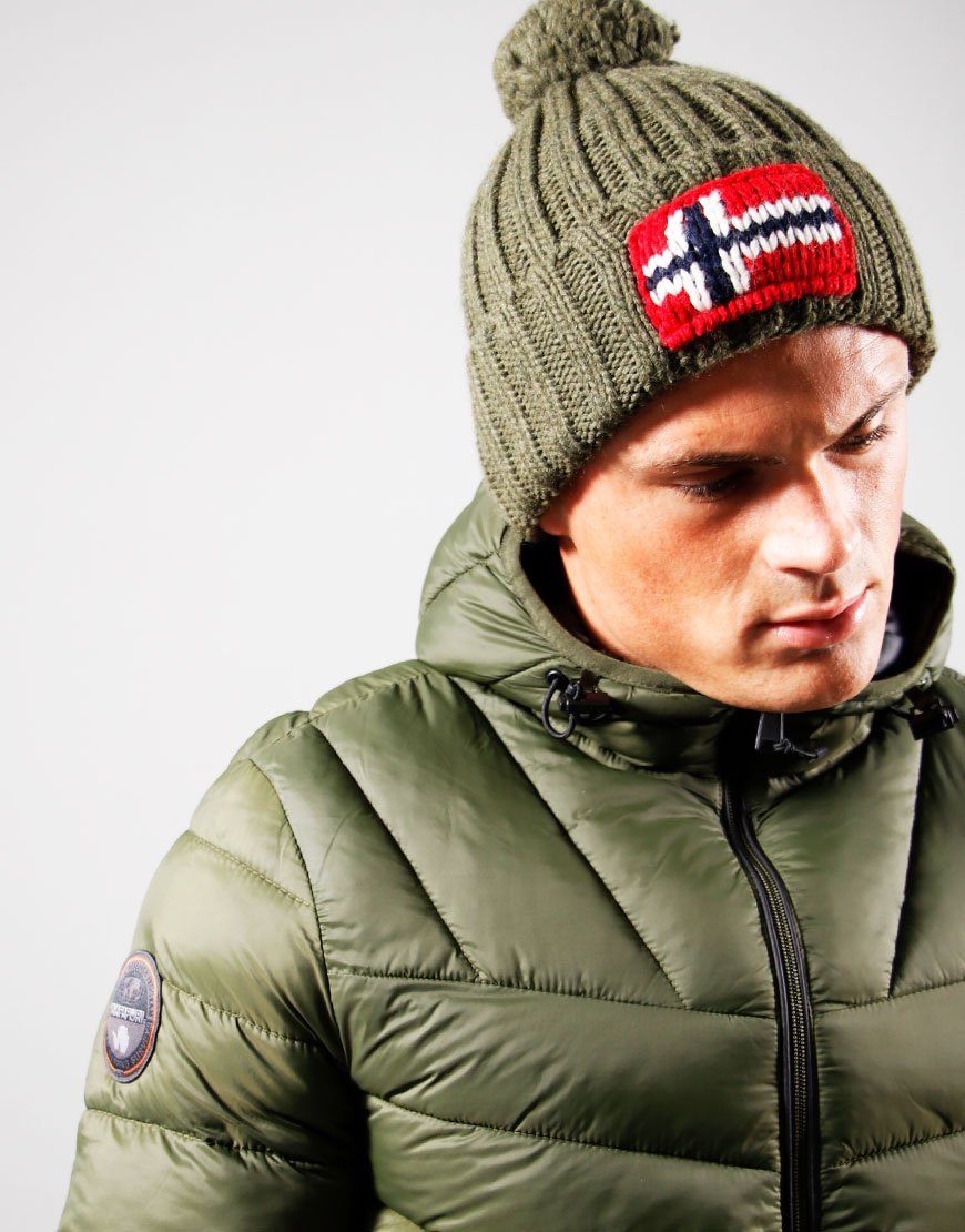 napapijri bobble hat mens