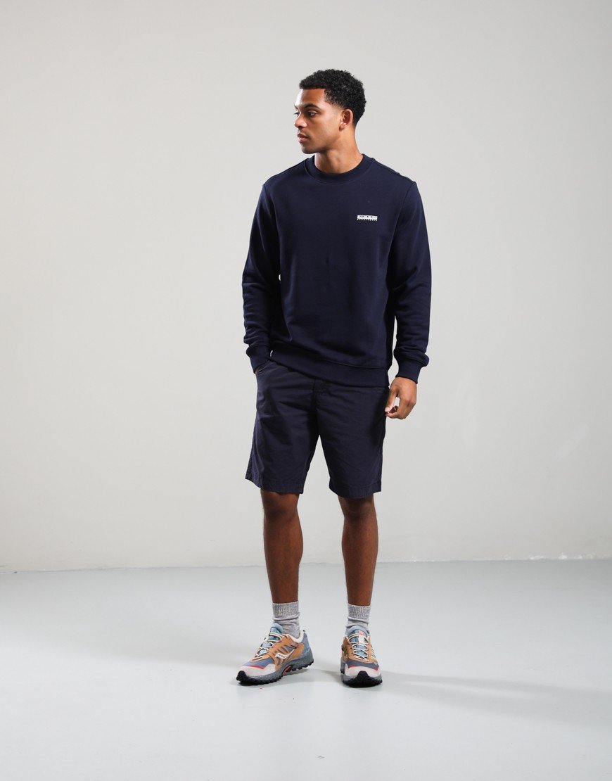 Napapijri B-Small Box Crew Sweat Blu Marine