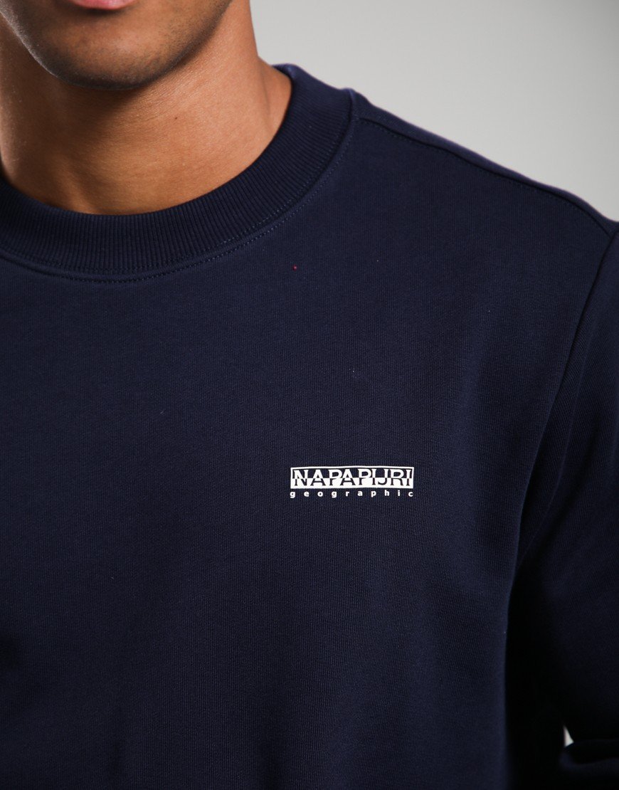 Napapijri B-Small Box Crew Sweat Blu Marine