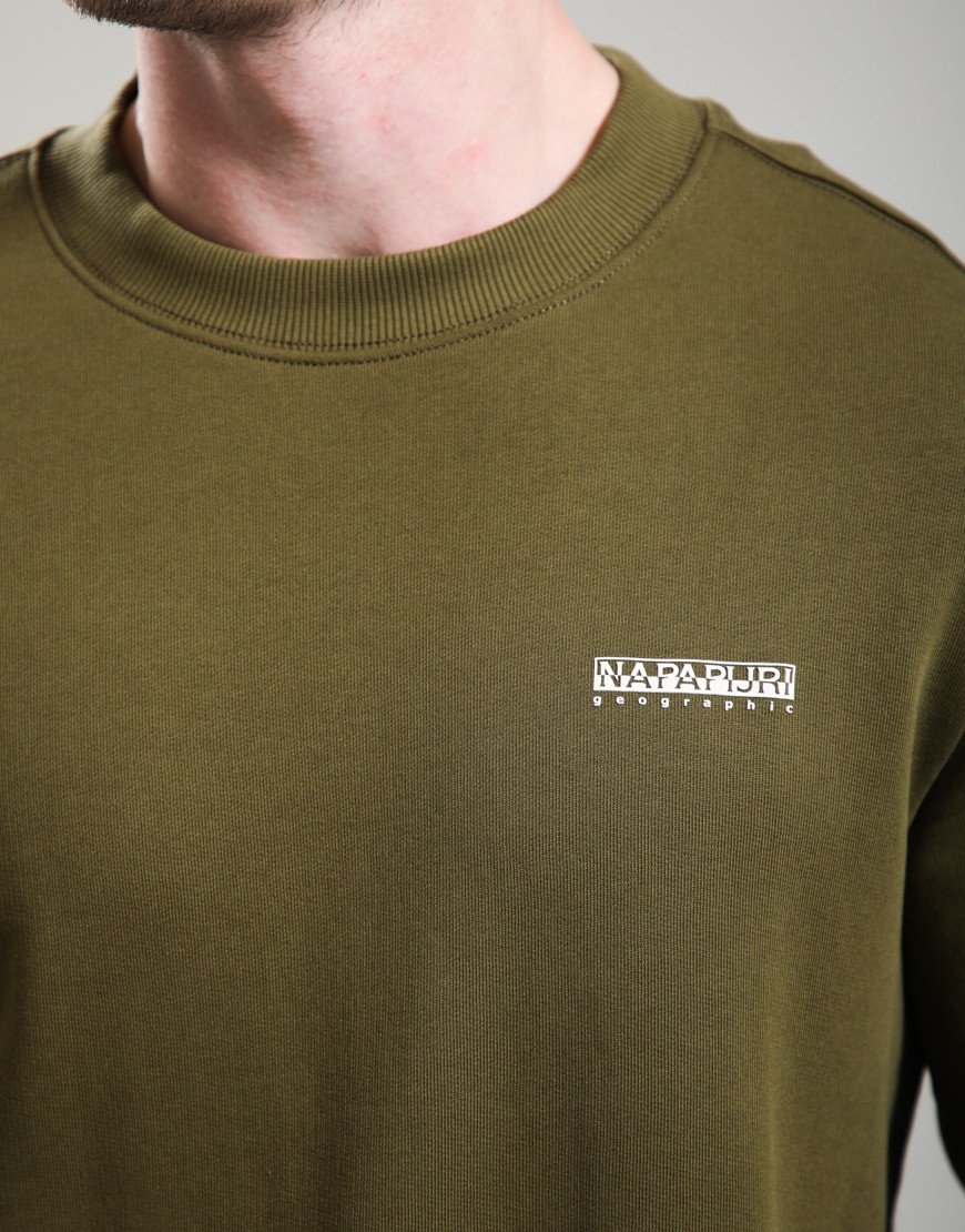Napapijri B-Small Box Crew Sweat Dark Olive 