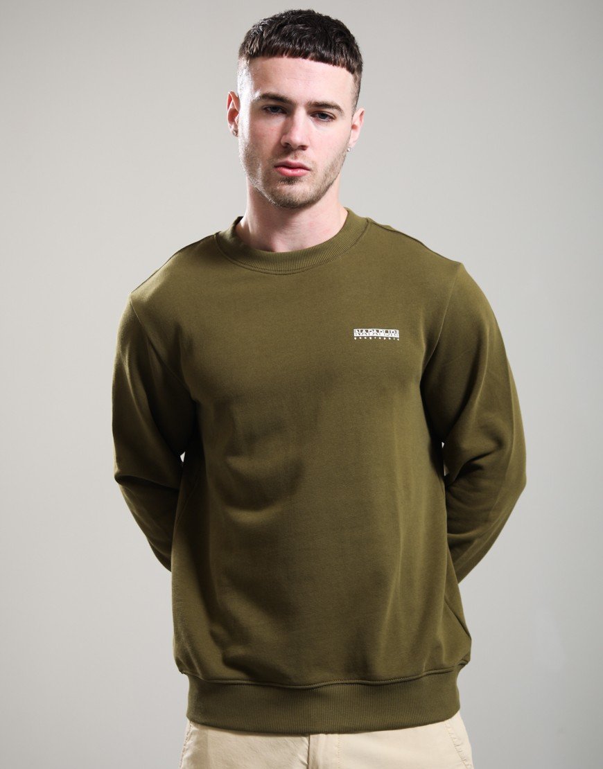 Napapijri B-Small Box Crew Sweat Dark Olive 