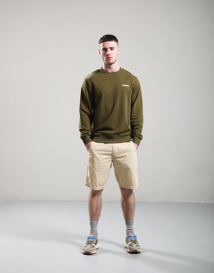 Napapijri B-Small Box Crew Sweat Dark Olive 