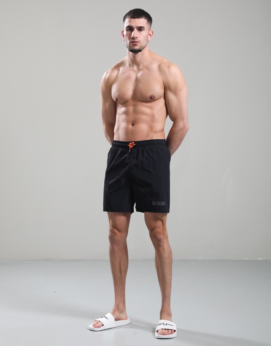 Napapijri V-Box Logo Swim Shorts Black Beauty