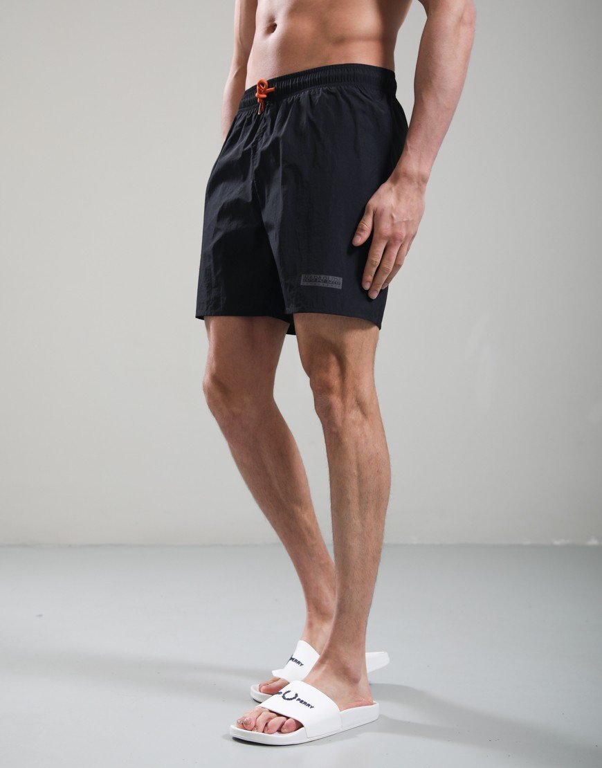 Napapijri V-Box Logo Swim Shorts Black Beauty