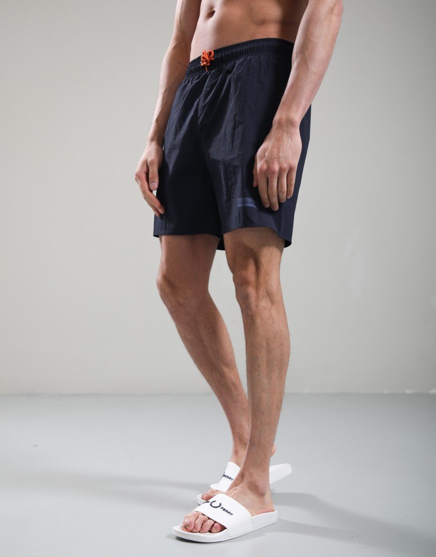 Napapijri V-Box Logo Swim Shorts Blu Marine