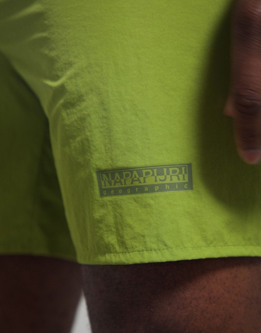 Napapijri V-Box Logo Swim Shorts Golden Cyp G3B