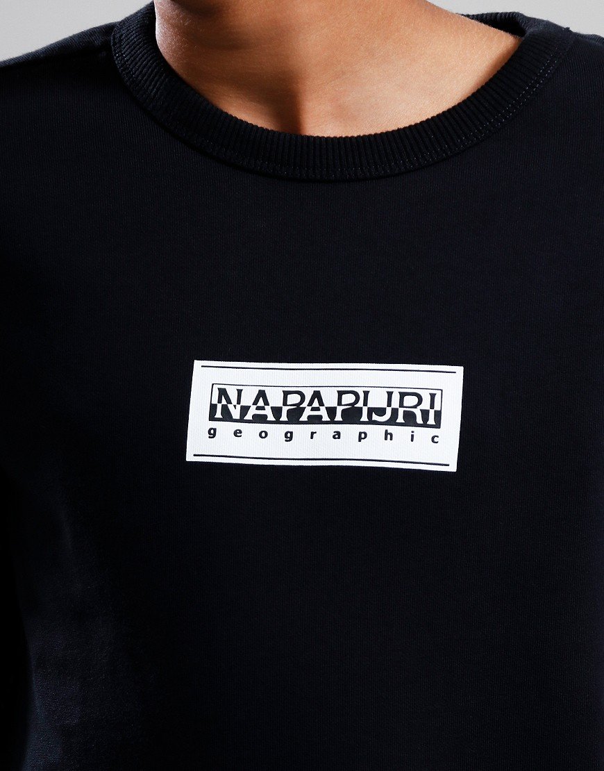 Napapijri Kids B-Chamois Crew Sweat Black Napapijri Kids B-Chamois Crew Sweat Black
