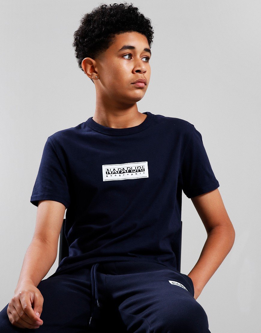 Napapijri Kids S-Chamois T-Shirt Blu Marine Napapijri Kids S-Chamois T-Shirt Blu Marine