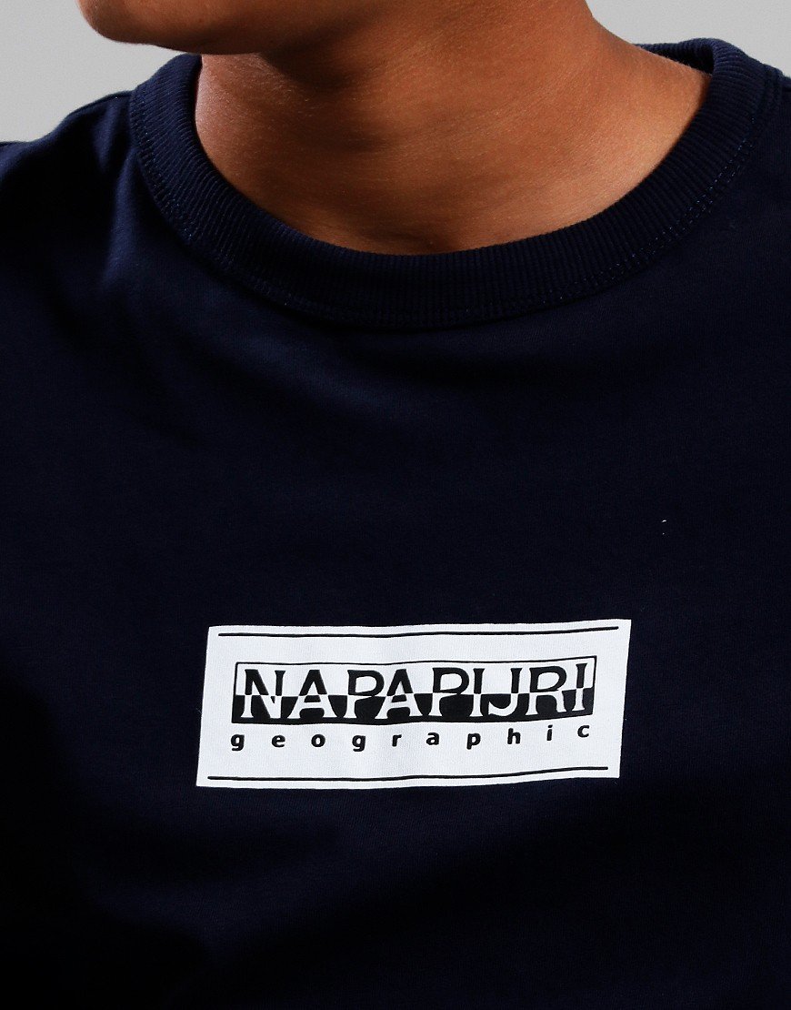 Napapijri Kids S-Chamois T-Shirt Blu Marine Napapijri Kids S-Chamois T-Shirt Blu Marine