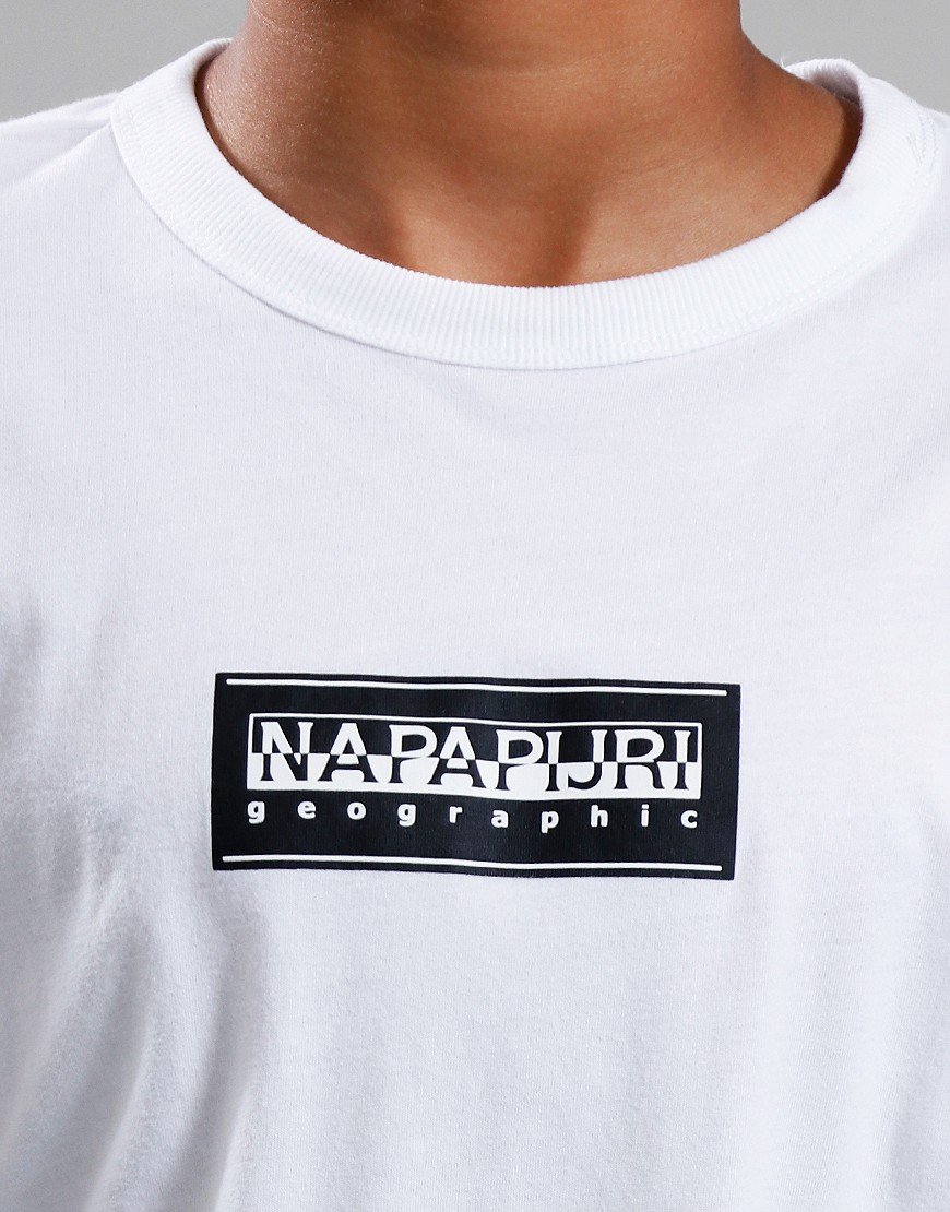Napapijri Kids S-Chamois T-Shirt Bright White Napapijri Kids S-Chamois T-Shirt Bright White