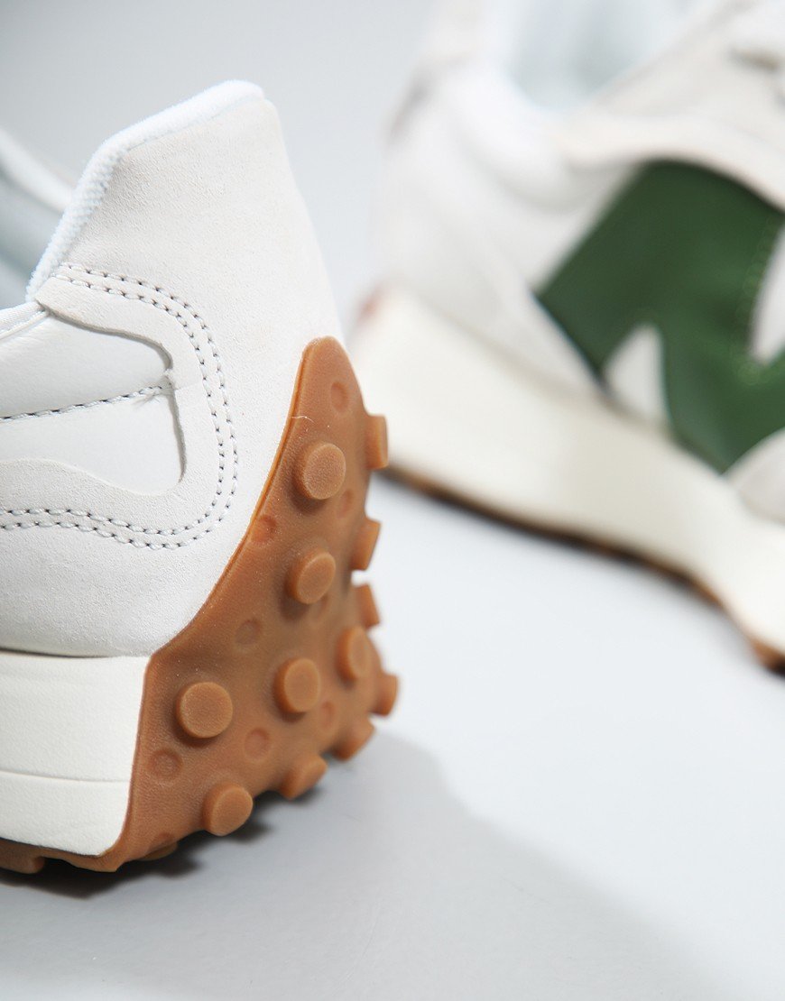 New Balance 327 Trainers Linen/Dark Alpine Green