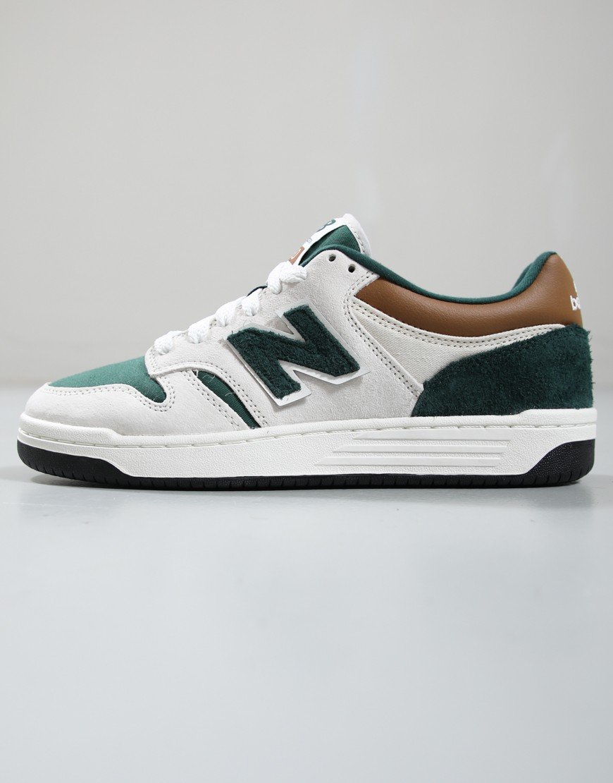 New Balance 480 Trainers Linen/Nordic Green