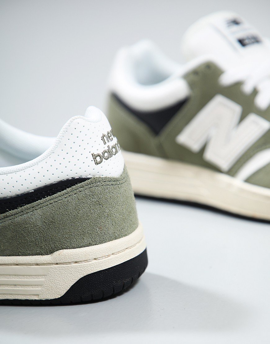 New Balance 480 Trainers Dark Olivine/Sea Salt