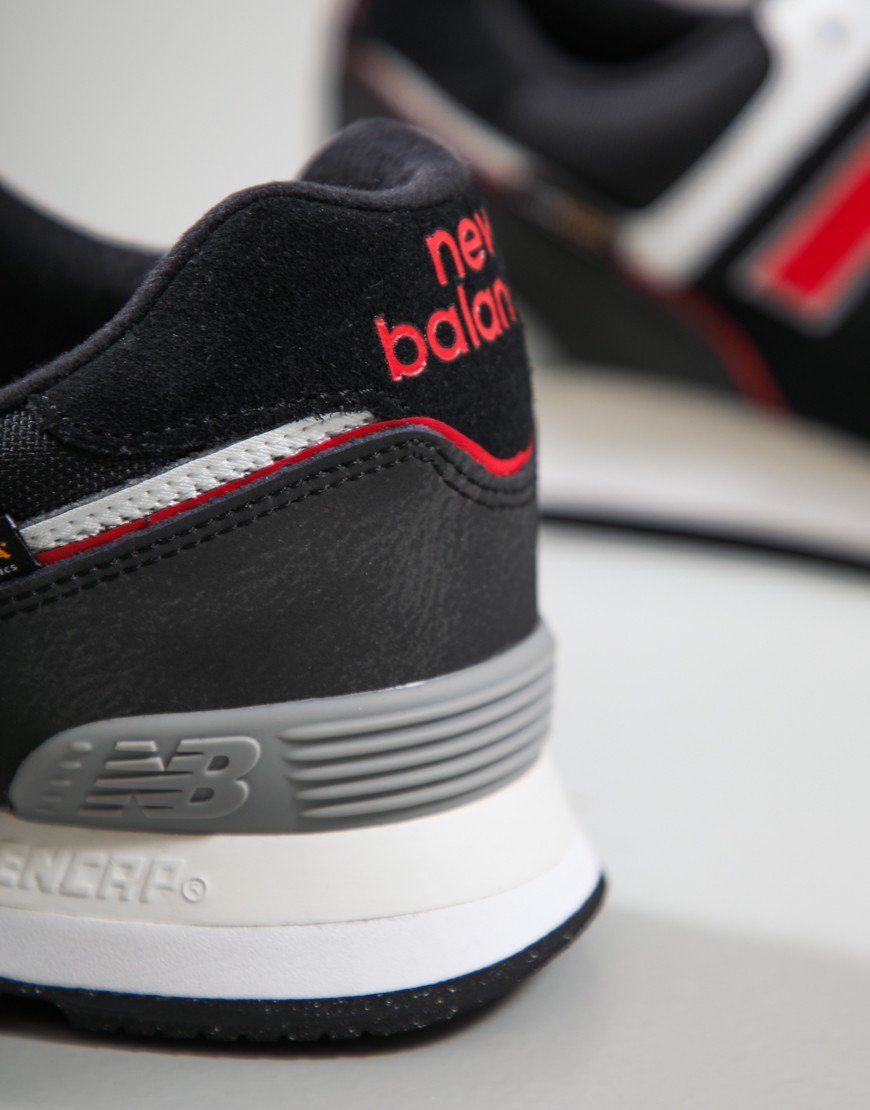 New Balance U574 V2 Trainers Black/NB White