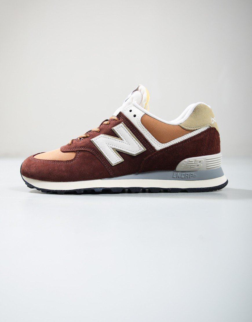 New Balance 574 Trainers Rich Oak/Baked Clay