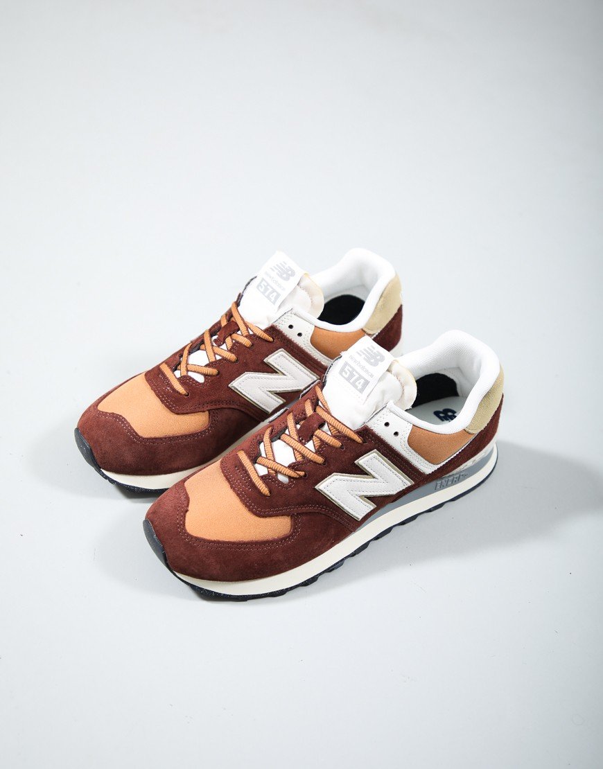 New Balance 574 Trainers Rich Oak/Baked Clay