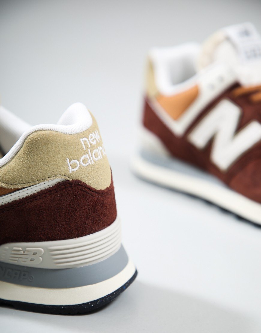 New Balance 574 Trainers Rich Oak/Baked Clay