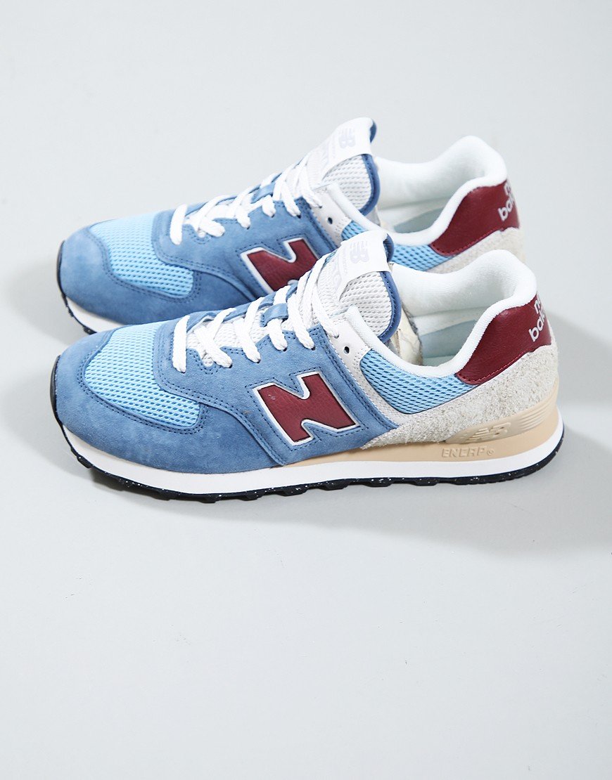 New Balance 574 Trainers Shoreline Blue/Still Water