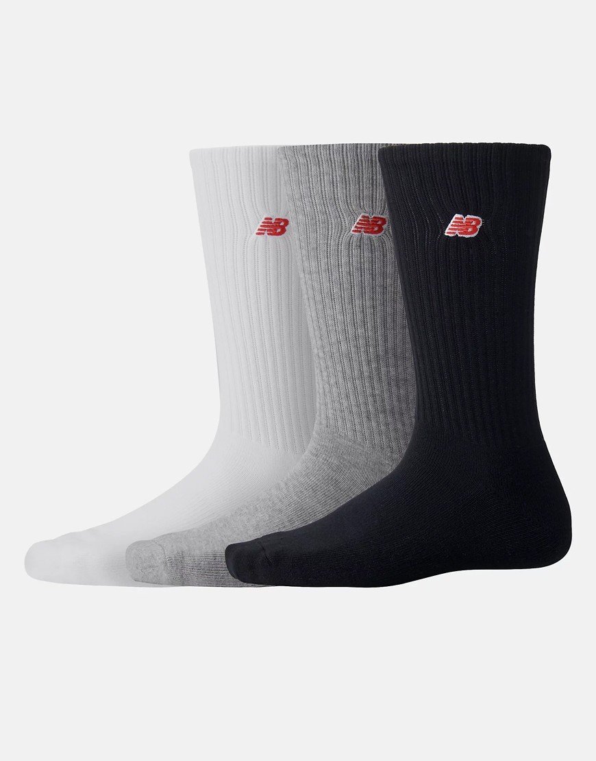 New Balance Patch Logo 3 Pack Socks Multi