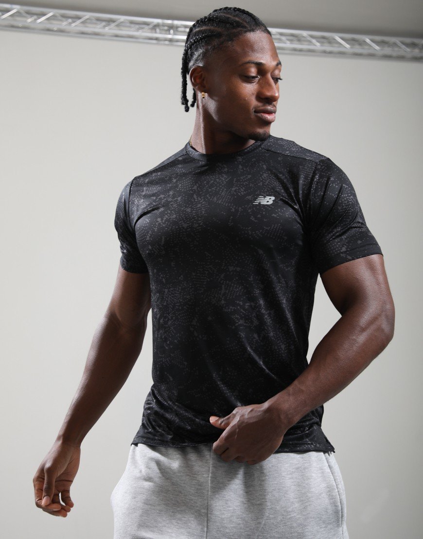 New Balance SE Printed T-Shirt Neptune Grey