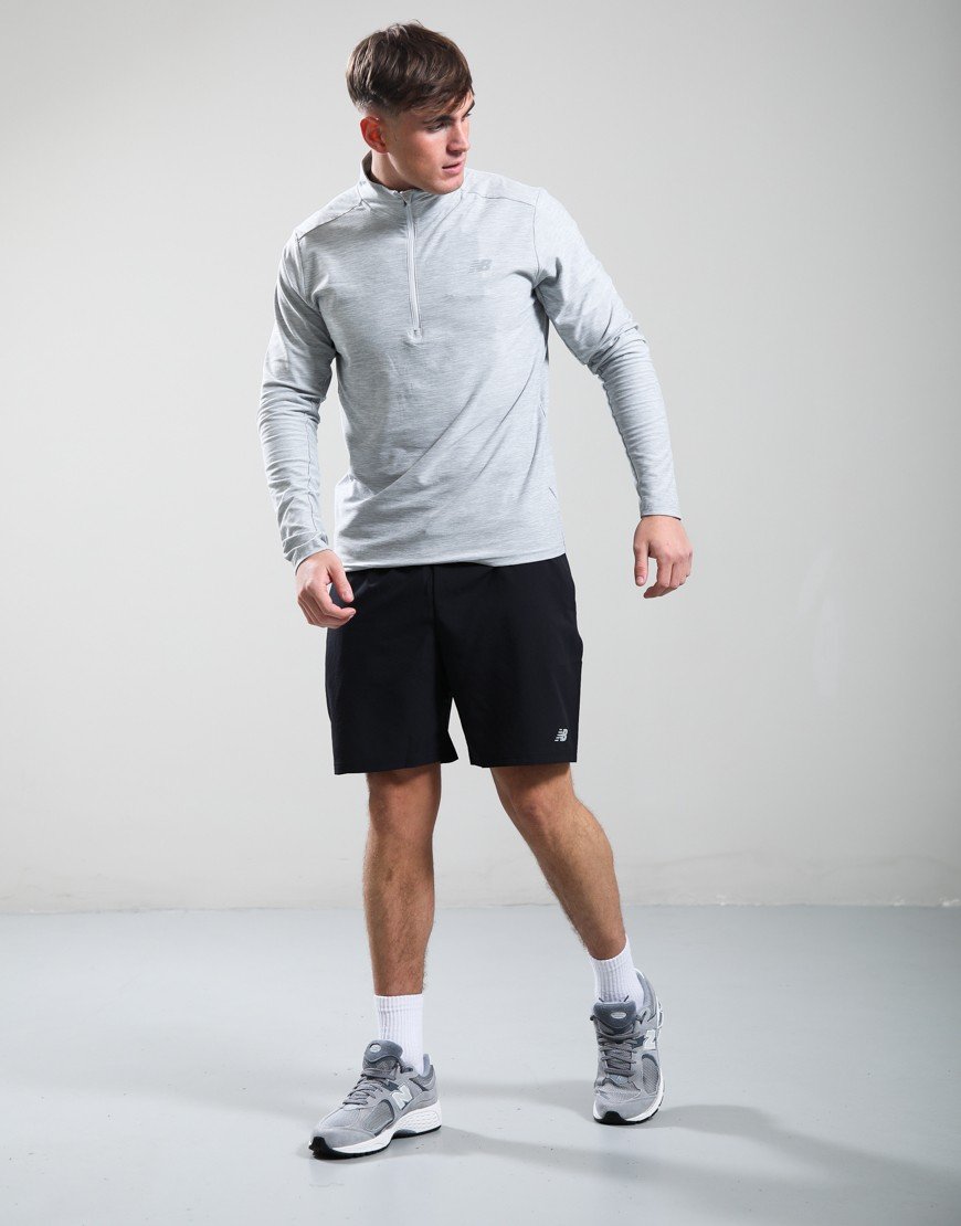 New Balance Space Dye 1/4 Zip Athletic Grey