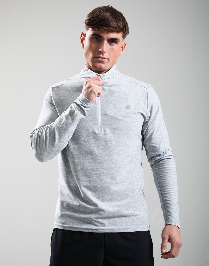 New Balance Space Dye 1/4 Zip Athletic Grey