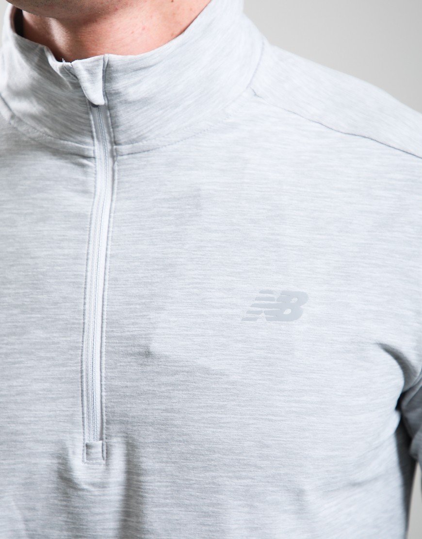 New Balance Space Dye 1/4 Zip Athletic Grey