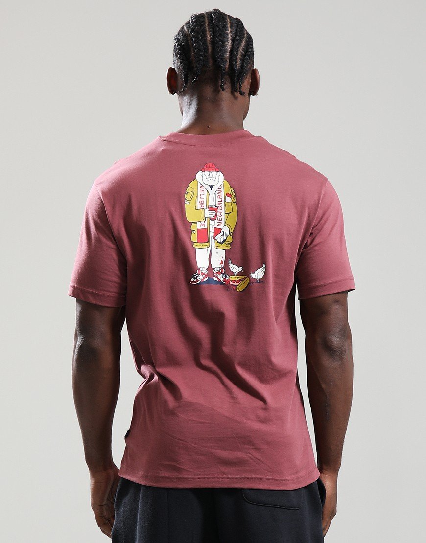 New Balance Spectator T-Shirt Washed Burgundy