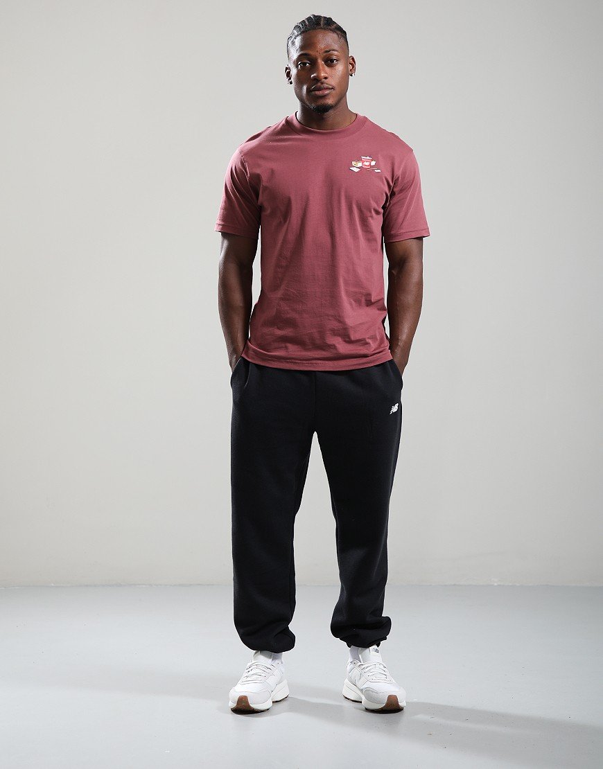 New Balance Spectator T-Shirt Washed Burgundy