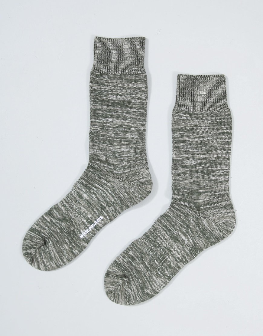Norse Projects Bjarki Twist Sock Olive