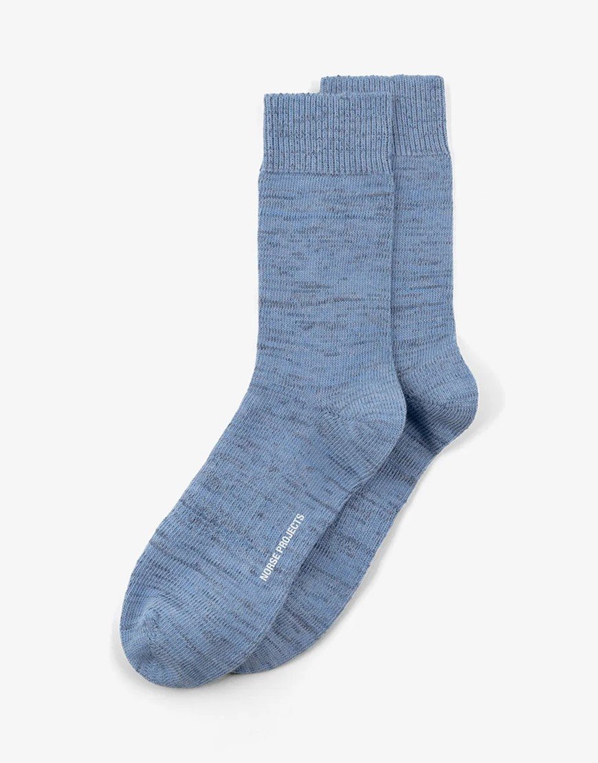 Norse Projects Bykle Heavy Cotton Twist Socks Bel Air
