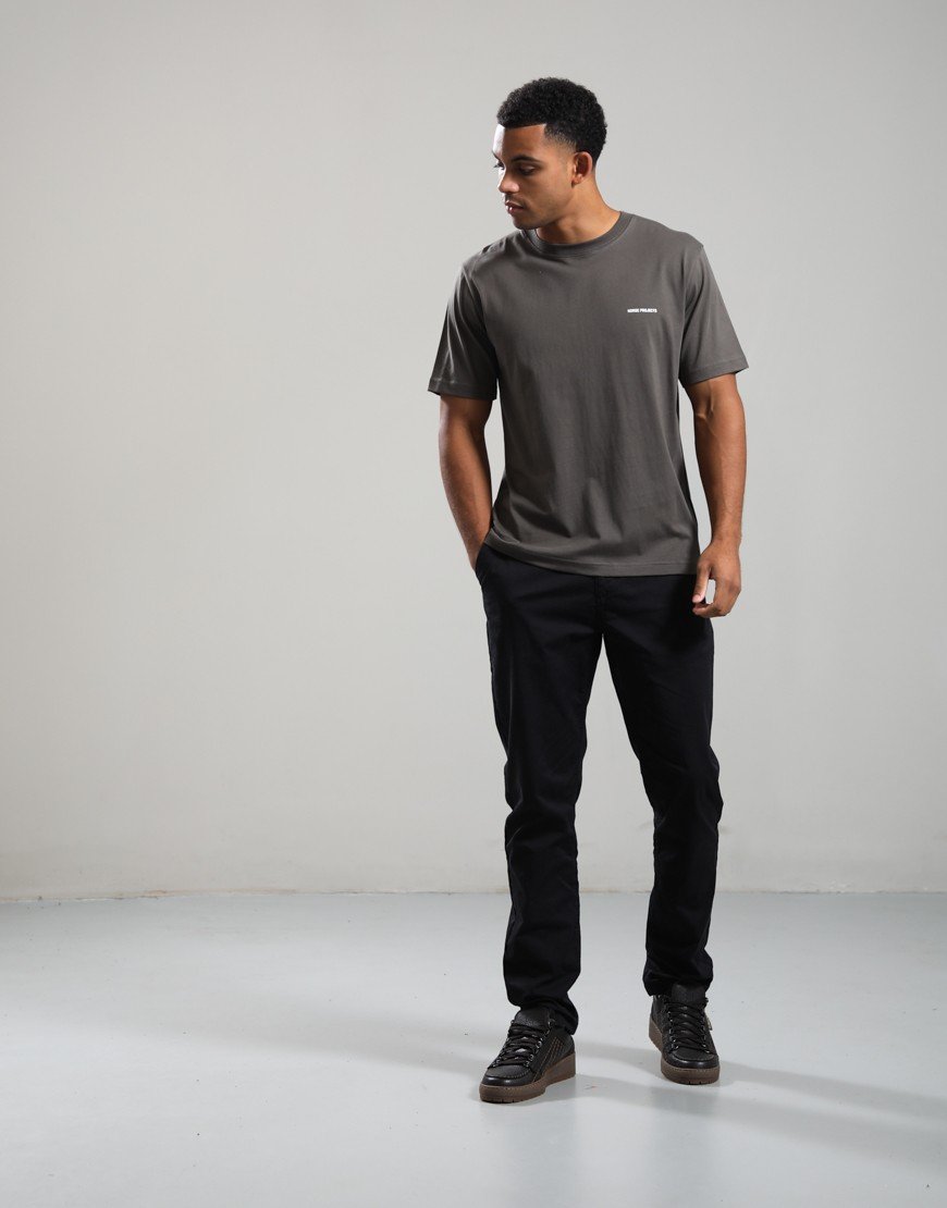 Norse Projects Dyrehaven Organic Logo Print T-Shirt Beluga