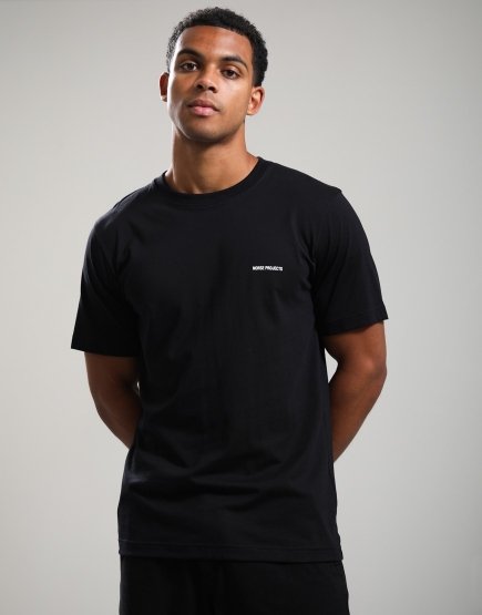 Norse Projects Dyrehaven Organic Logo Print T-Shirt Black