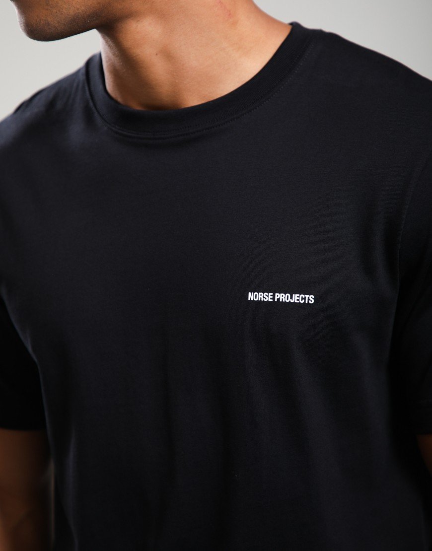 Norse Projects Dyrehaven Organic Logo Print T-Shirt Black