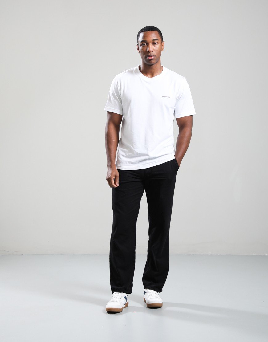 Norse Projects Dyrehaven Organic Logo Print T-Shirt White