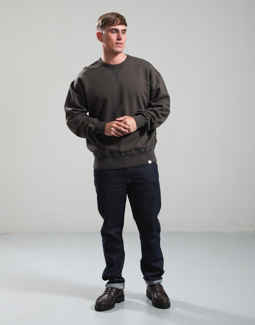 Norse Projects Gilja Fleece Sweat Beech Green