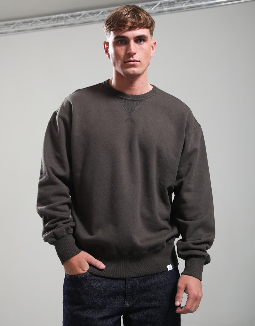Norse Projects Gilja Fleece Sweat Beech Green