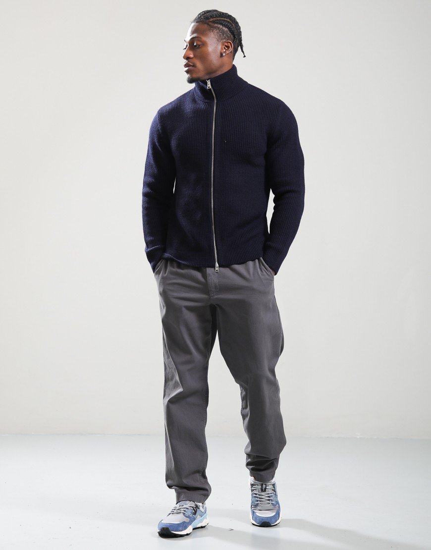 Norse Projects Hagen Knitted Jacket Dark Navy Norse Projects Hagen Knitted Jacket Dark Navy